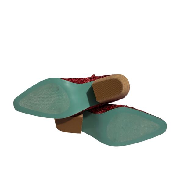 Betsy Johnson Diva Boots Red Size 7 - Picture 5 of 7